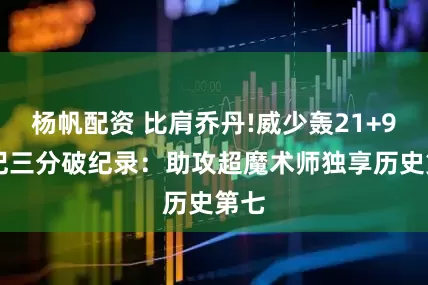杨帆配资 比肩乔丹!威少轰21+9+5记三分破纪录：助攻超魔术师独享历史第七