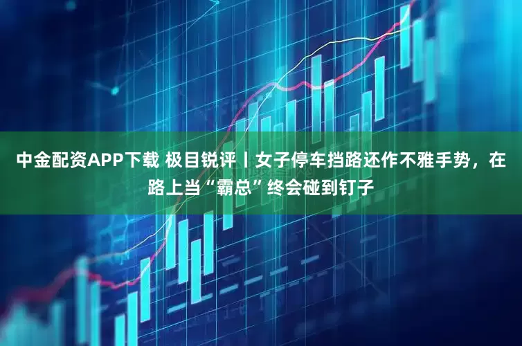 中金配资APP下载 极目锐评丨女子停车挡路还作不雅手势,在路上当“霸总”终会碰到钉子